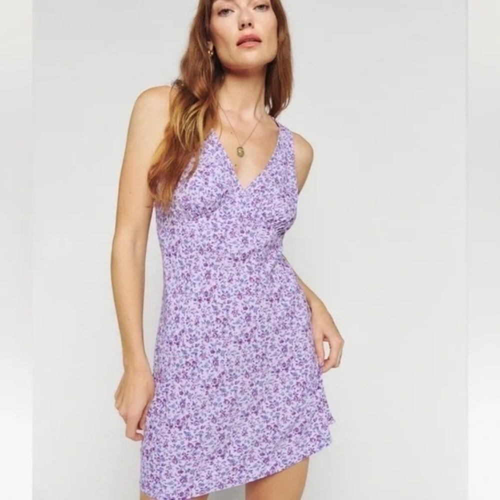 Reformation purple calix dress size xs